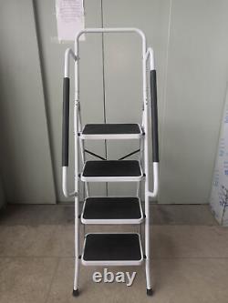 Heavy Duty Steel Folding Portable 2 3 4 Wide Step Ladder Small Tread Anti-Slip
