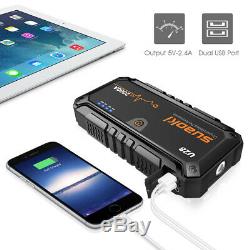 Heavy Duty USB Car Jump Starter Pack Booster Battery Charger Power Bank 2000Amp