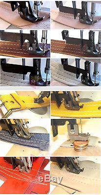 Heavy Duty Walking Foot Zigzag Stitch 7''inch Arm Leather Sewing Machine