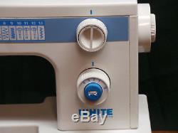 Heavy Duty White Sewing Machine Model 1418 Leather Upholstery Denim