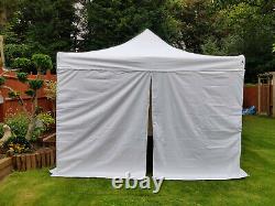 Heavy Duty Wimba 3x3 Pop-up Gazebo (Marquee) with Sides. White