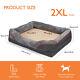 Heavy Duty Xx-large Orthopedic Dog Bed Lounge Sofa Thicken Faux Fur Raised Couch
