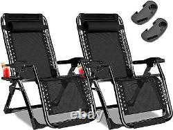 Heavy Duty Zero Gravity Chairs for Garden Outdoor Reclining SUN LOUNGER Folding