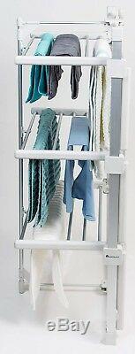 Homefront Electric Clothes Airer Dryer Heated Indoor Horse Foldable Rack 3 Tier