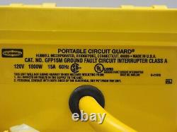 Hubbell Extra Heavy Duty Multiple Outlet Portable Circuit Guard Gfp15m