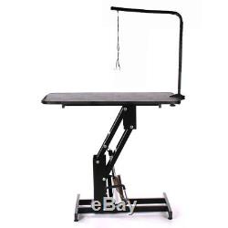 Hydraulic Z-Lift Large Adjustable Pet Dog Cat Grooming Table With Arm Clamp