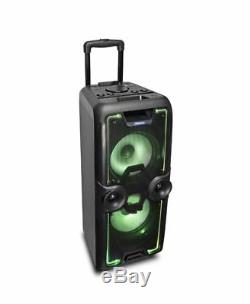 IDance Megabox 2000 Portable Heavy Duty Bluetooth Speaker Party System in Black