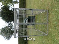 Kennel and run. Heavy duty run with fibreglass Kennel attached