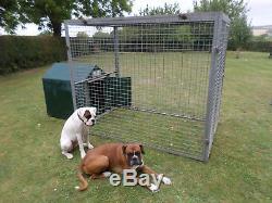 Kennels and runs. Heavy duty runs with fibreglass Kennels attached