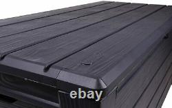 Keter Brightwood Anthracite XL Size 454L Waterproof Garden Storage Bench Box