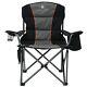 Let's Camp Folding Camping Chair Oversized Heavy Duty Padded Outdoor Chair With