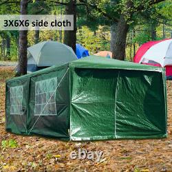 LOEFME 3x6m Heavy Duty Gazebo Marquee Canopy Waterproof Garden Patio Party Tent
