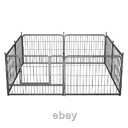 Large Dog Pen Indoor, 8 Panel Dog Puppy Play Pen, Heavy Duty Portable Pet