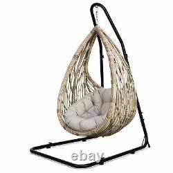 Large Heavy Duty C-stand Hanging Swing Egg Chair Hammock Frame Adjustable Height