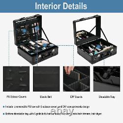Large Mobile Hairdressing Kit Trolley Case Barber Beauty Equipment Tool Storage