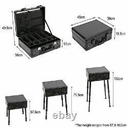 Large Mobile Hairdressing Kit Trolley Case Barber Beauty Equipment Tool Storage
