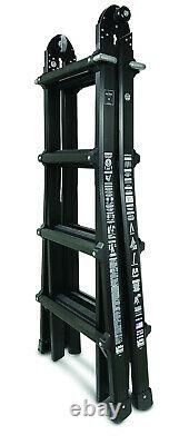 Little Giant 17 Foot Folding Multi Position Aluminum Ladder Extra Heavy Duty