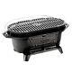 Lodge Heavy Duty Cast Iron Grill Bbq Portable Camping Hunt Adjustable Tabletop S