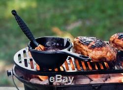 Lodge Heavy Duty Cast Iron Grill BBQ Portable Camping Hunt Adjustable Tabletop S