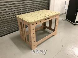 Mft Folding Table & Top Work Bench Portable Workshop Heavy Duty
