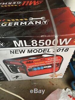 Mil German 8500 WE Heavy Duty Portable Petrol Generator with ELECTRIC START KEY