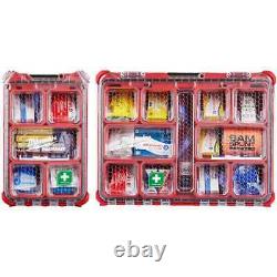 Milwaukee Compact Packout First Aid Kit Heavy-duty Portable Plastic Red(79Piece)