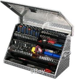 Montezuma Portable Tool Box Storage Sturdy Locking Latch Heavy Duty Aluminum New