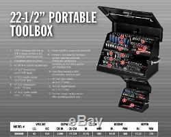 Montezuma SM200B 22.5-Inch Portable TRIANGLE Toolbox Heavy-Duty Steel C