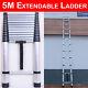 Multi-purpose 2.6-6.2m Aluminium Telescopic Folding Ladder Heavy Duty Extendable