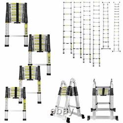 Multi-Purpose 2.6-6.2M Aluminium Telescopic Folding Ladder Heavy Duty Extendable
