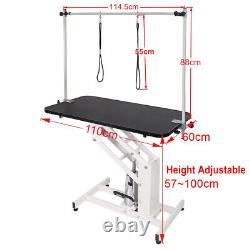 NEW 44 Extra Large Height Adjustable Hydraulic Dog Grooming Table Heavy Duty UK