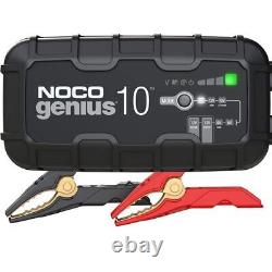 NOCO GENIUS10UK, 10A Smart Car Charger, 6V and 12V Portable Heavy-Duty Battery C