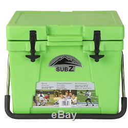 Nash Sub Z 23 Quart Heavy Duty Outdoor Portable Camping Sports Cooler, Green