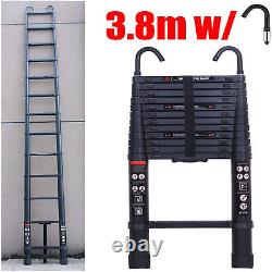 New 2.6M-6.2M Portable Heavy Duty Aluminium Telescopic Ladder Extendable UK