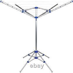 New 4 Arm Indoor & Outdoor Free Standing Rotary Airer Line Stand Clothes Dryer