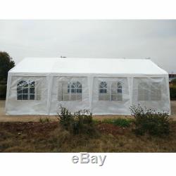 New 4x8M White Marquee Party Tent Garden Gazebo Canopy Portable Carport