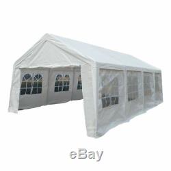 New 4x8M White Marquee Party Tent Garden Gazebo Canopy Portable Carport