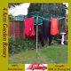 New 50m 4 Arm Garden Rotary Clothes Airer Dryer Washing Line