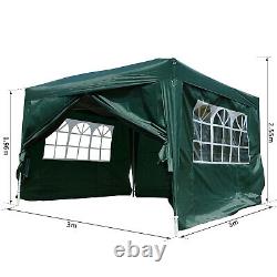 New Garden Heavy Duty Pop Up Gazebo Marquee Party Tent Wedding Canopy 4 Sizes