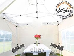 New Wimba Deluxe HEAVY DUTY 2x2m Popup Gazebo Marquee Canopy ALL sides inc