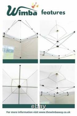 New Wimba Deluxe HEAVY DUTY 3x6m Popup Gazebo Marquee Canopy ALL sides
