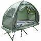 New One Man Camping Cot, Pop Up Tent W \ Sleeping Bag Air Mattress