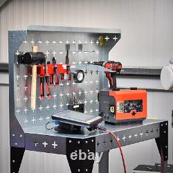 Nukeson Portable Workbench Customisable Light Steel Heavy Duty Tool Wall Garage