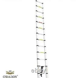 O'Daddy 3.9M Portable Heavy Duty Aluminium Telescopic Extendable Ladder