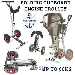Outboard Boat Motor Carrier Cart Stand Trolley Portable Storage Rack Heavy Duty