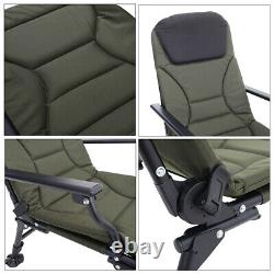 Outdoor Fishing Folding Camping Chair Heavy Duty Padded Recliner Adjustable Tilt