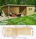 Outdoor Garden Shed Large Summerhouse Log Cabin Screen House Patio Storage Seat