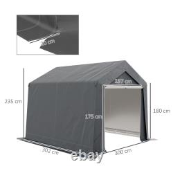 Outsunny 3 x 3(m) Garden Storage Shed, Waterproof and Heavy Duty Portable Shed