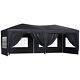 Outsunny 3m X 6m Pop Up Gazebo Party Tent Canopy Marquee With Storage Bag Black
