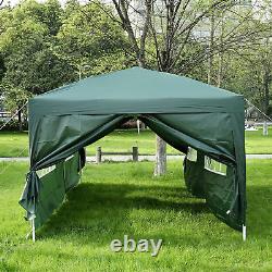 Outsunny 6m x 3m Pop Up Gazebo Party Tent Canopy Marquee with Storage Bag Green